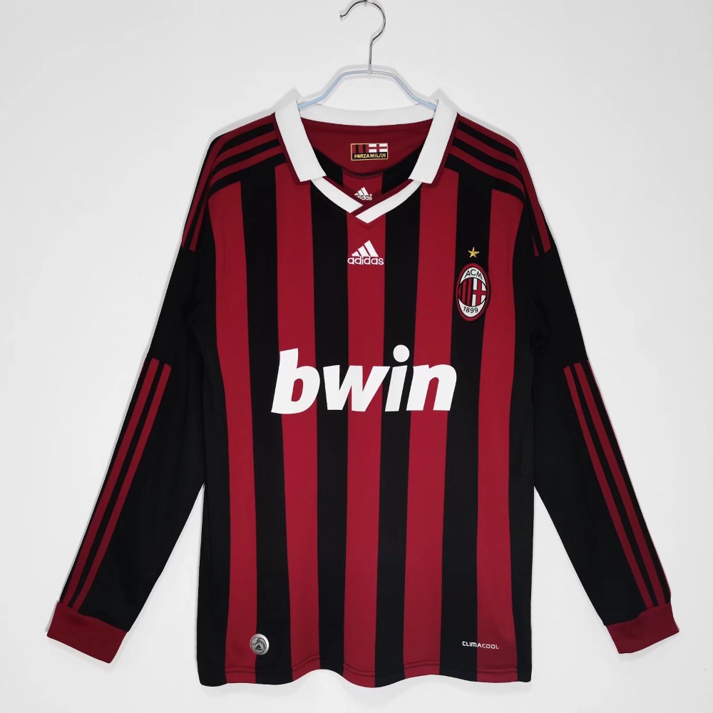 AC Milan 2009-10 Camiseta local de manga larga
