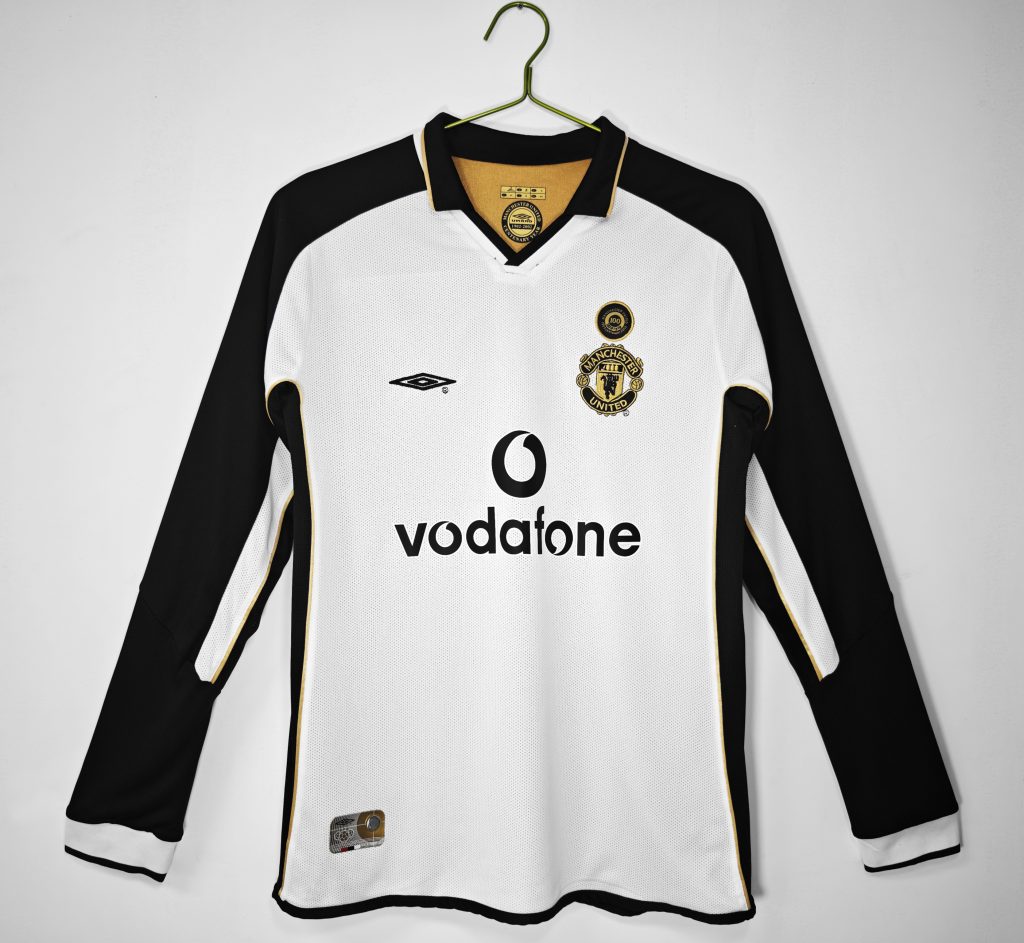 Manchester United 2001-02 centennial Edición Camiseta de manga larga