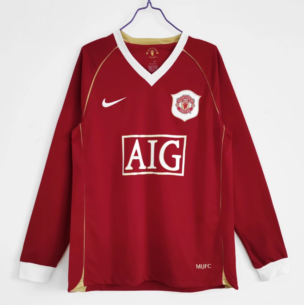 Manchester United 2006-07 Camiseta local de manga larga