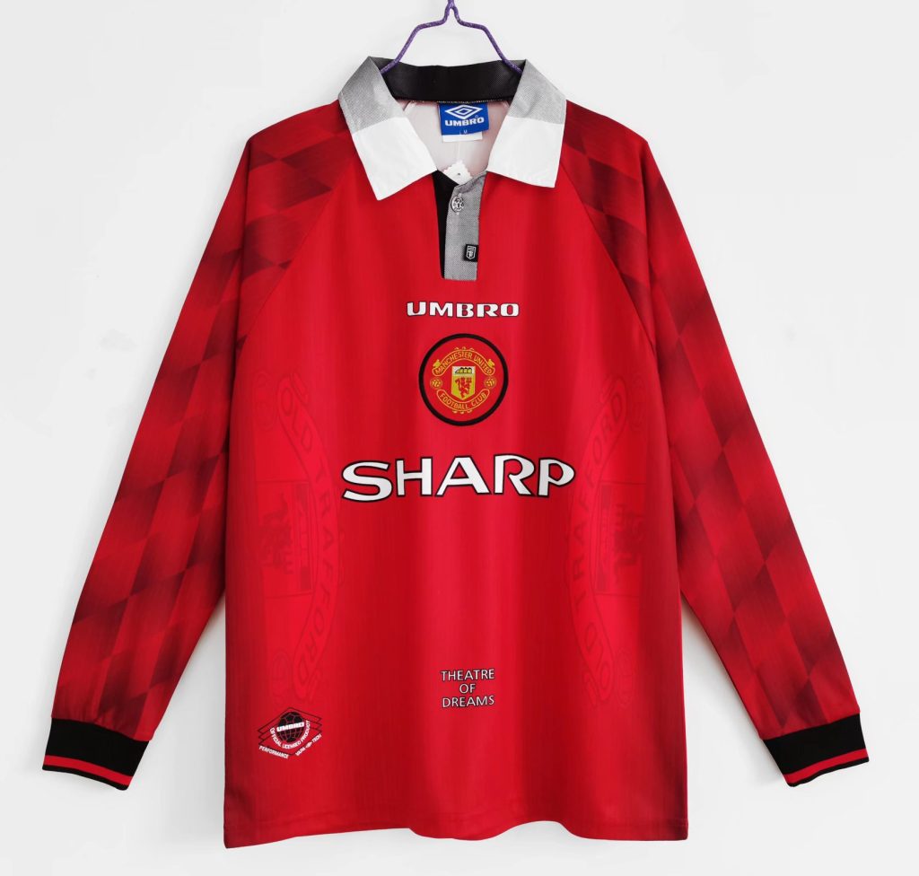 Manchester United 1996-97 Camiseta local de manga larga