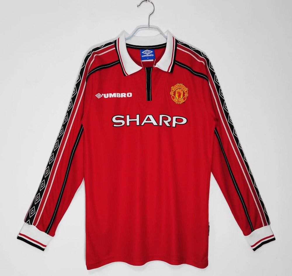 Manchester United 1998-99 Camiseta local de manga larga