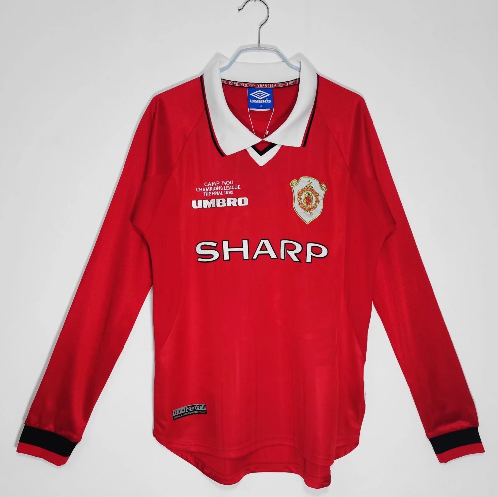 Manchester United 1999-00 Camiseta local de manga larga