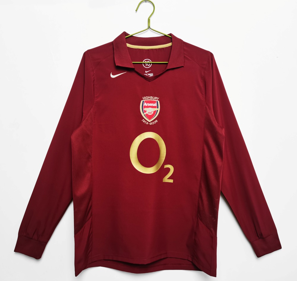 Arsenal 2005-06 Camiseta local de manga larga
