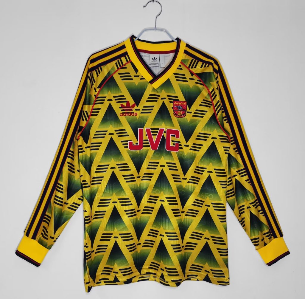 Arsenal 1991-93 Camiseta visitante de manga larga