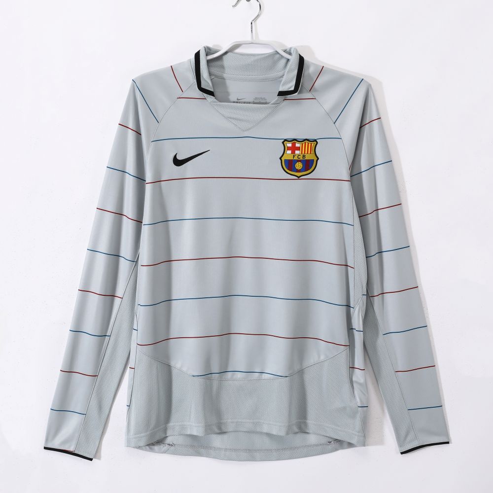 Barcelona 2003-04 Camiseta visitante de manga larga