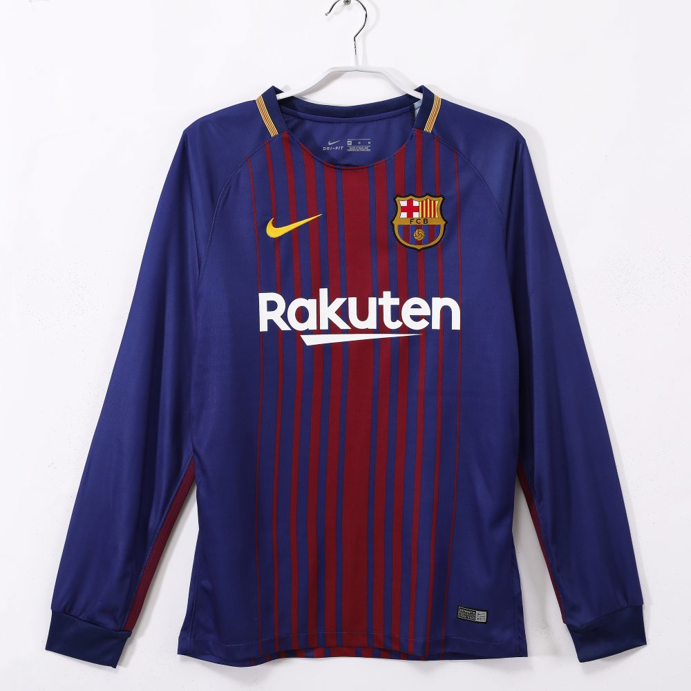 Barcelona 2017-18 Camiseta local de manga larga