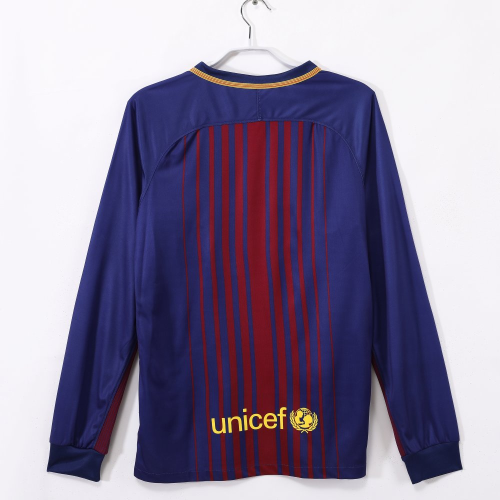 Barcelona 2017-18 Camiseta local de manga larga