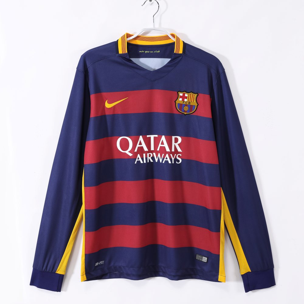 Barcelona 2015-16 Camiseta local de manga larga