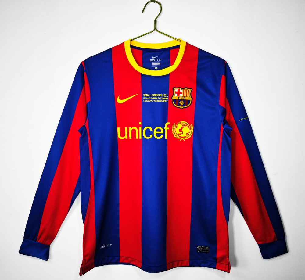 Barcelona 2010-11 Camiseta local de manga larga