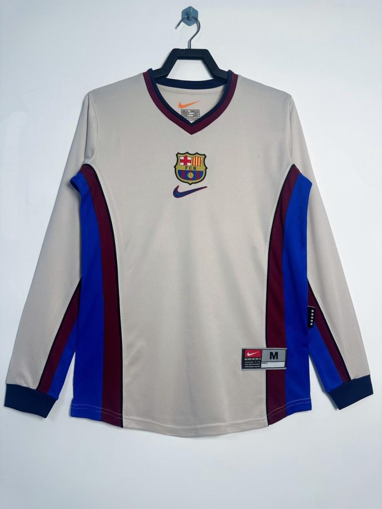 Barcelona 1998-99 Camiseta visitante de manga larga