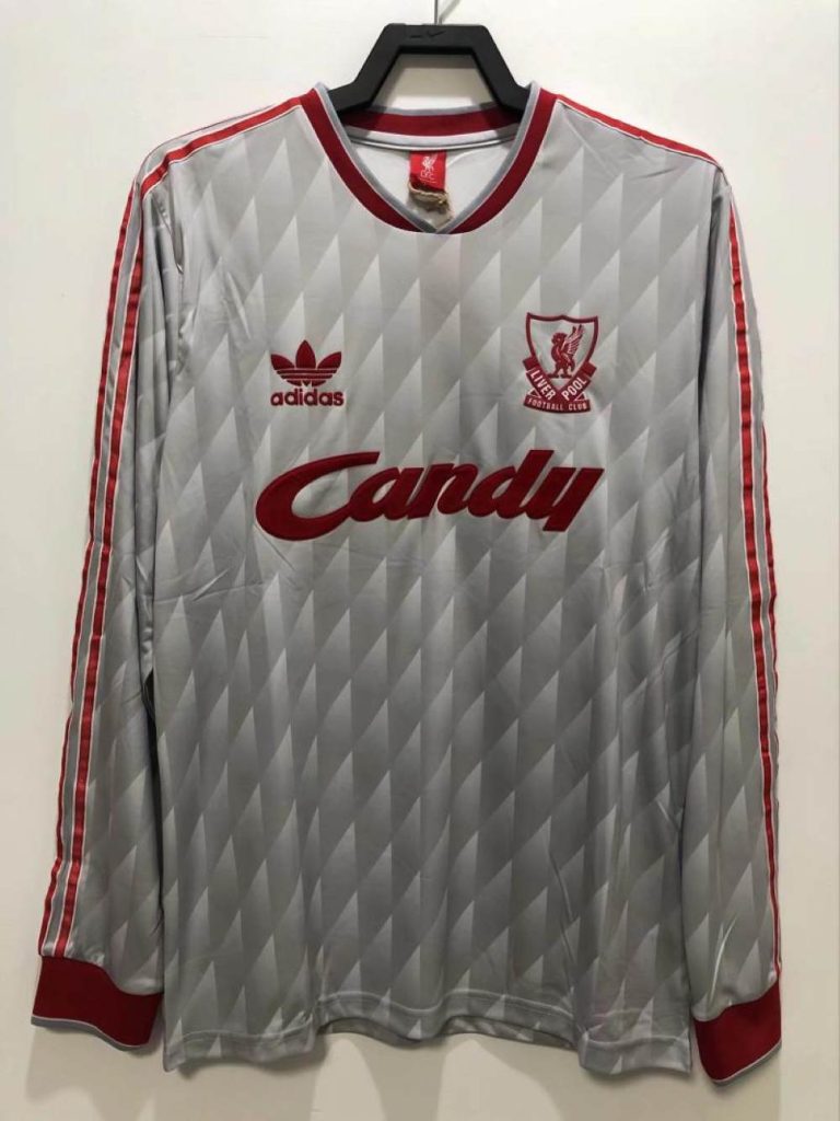 Liverpool 1989-91 Camiseta visitante de manga larga