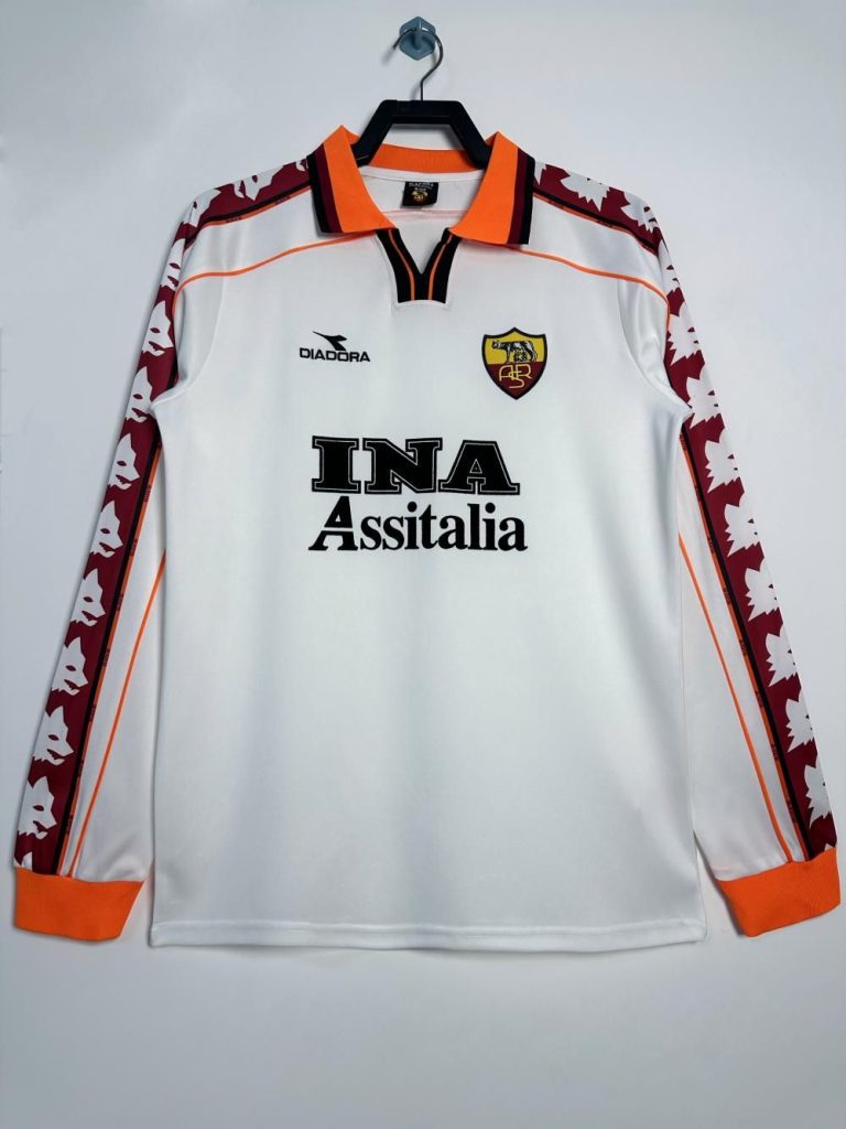 Roma 1998-99 Camiseta visitante de manga larga