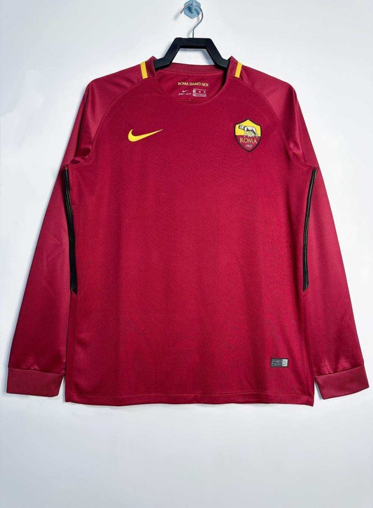 Roma 2017-18 Camiseta local de manga larga