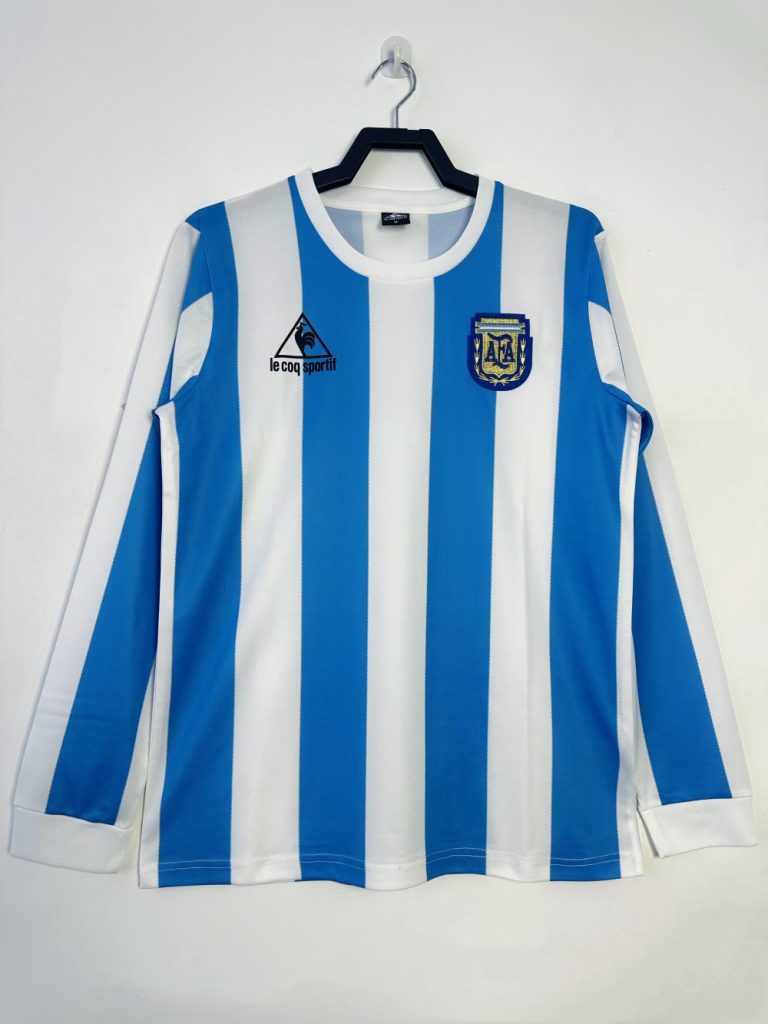 Argentina 1986 Camiseta local de manga larga