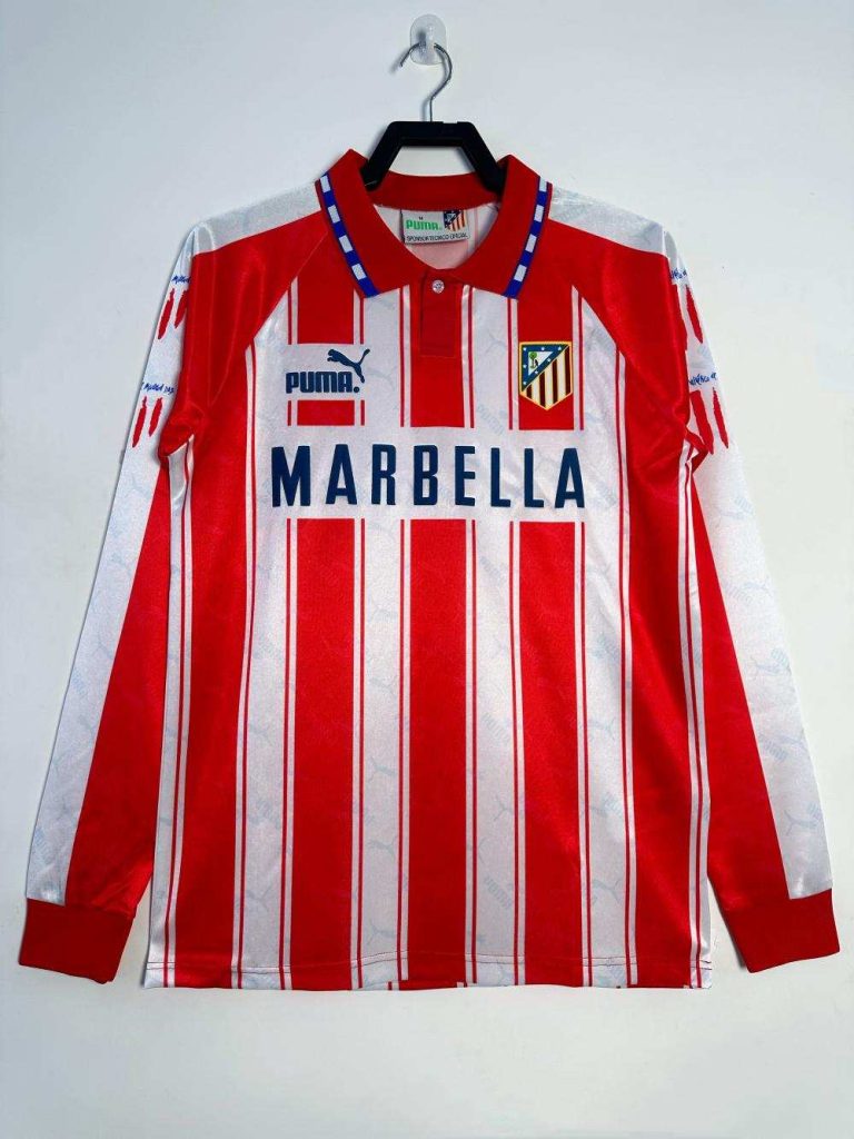 Atlético Madrid 1994-95 Camiseta local de manga larga