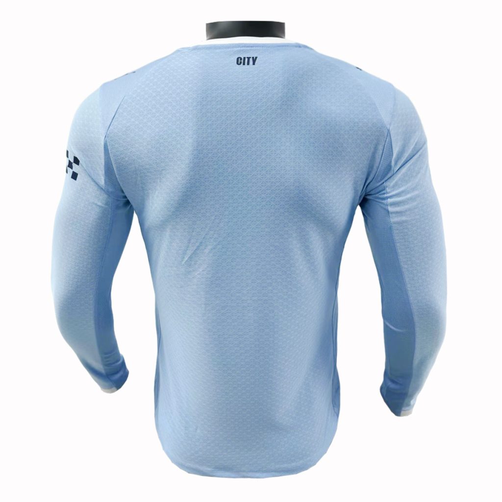Manchester City 2025-26 Camiseta local versión jugador de manga larga