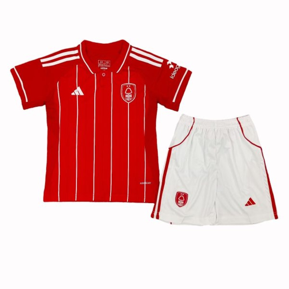 Niños Nottingham Forest 2025-26 Local Kit