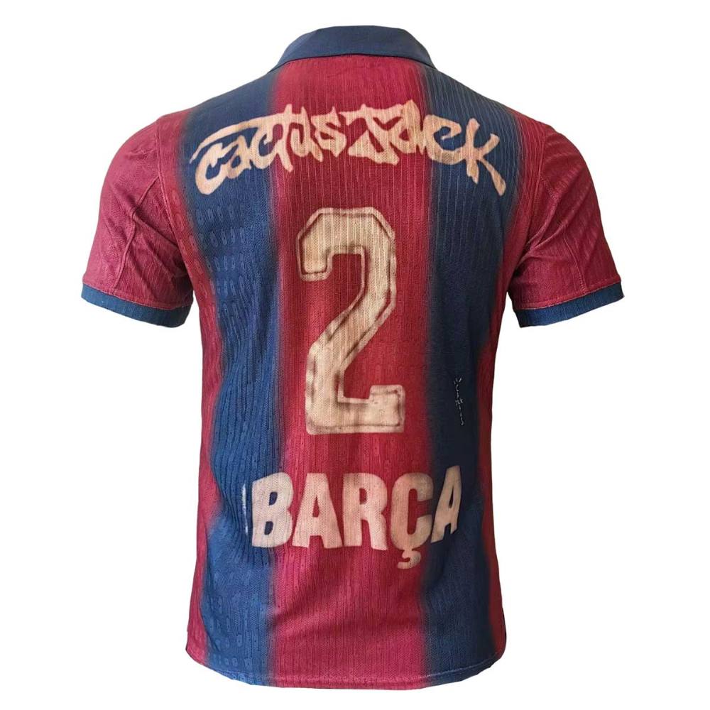 Retro Barcelona 2025 Travis Scott Cactus Jack Camiseta versión jugador