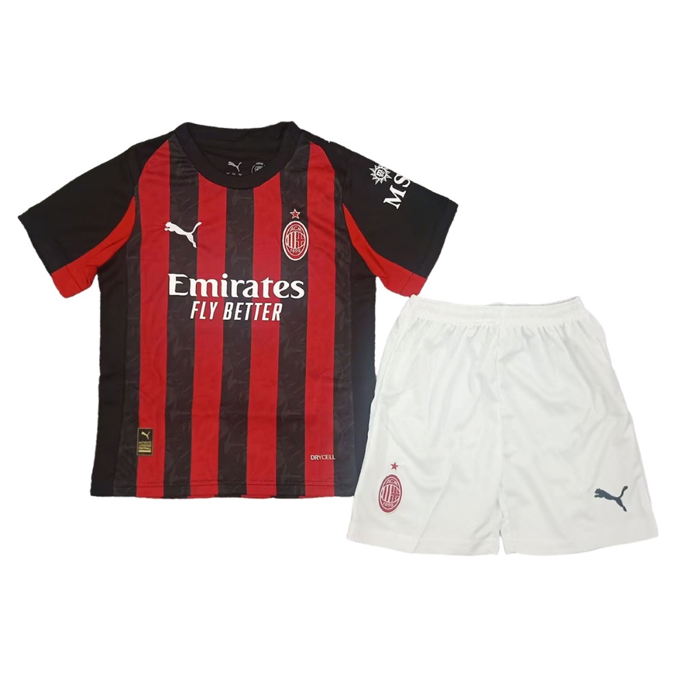 Niños AC Milan 2025-26 Local Kit
