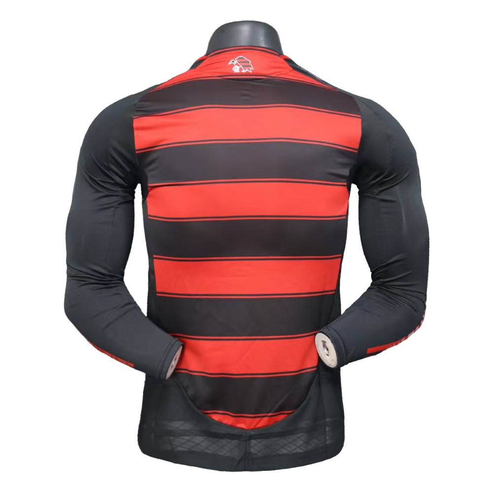 Flamengo 2025-26 Camiseta local versión jugador de manga larga