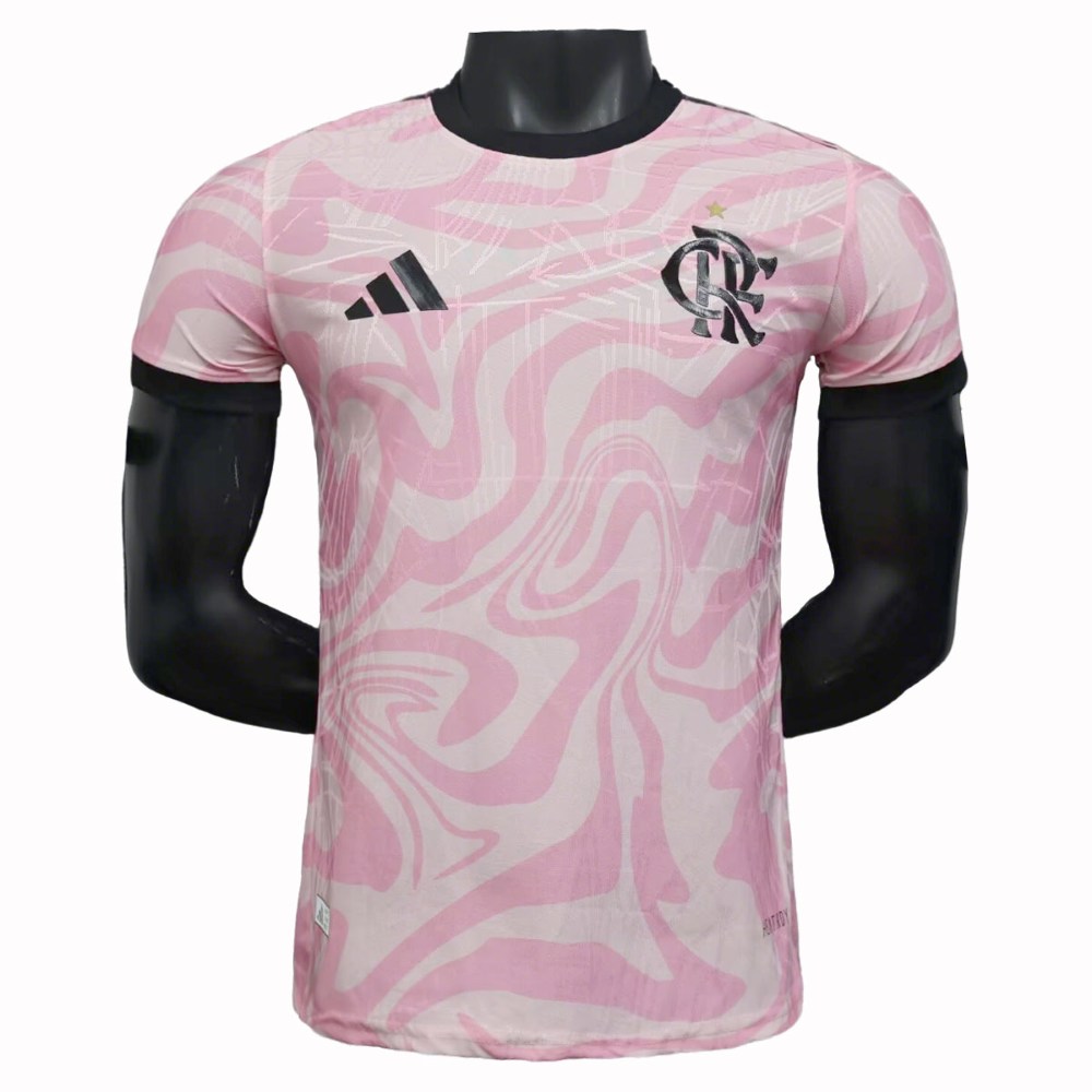 Flamengo 2025 Pink Camiseta versión jugador