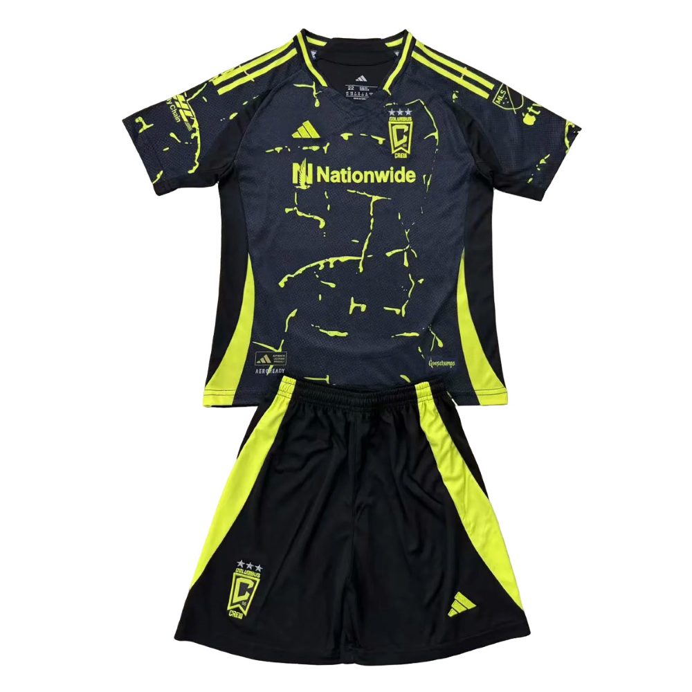 Niños Columbus Crew 2025-26 Visitante Kit