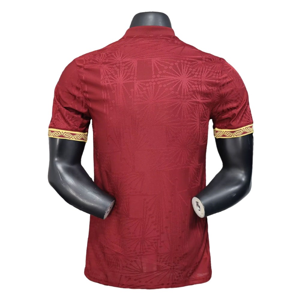 México 2025 Versión jugador Gold Shirt Red