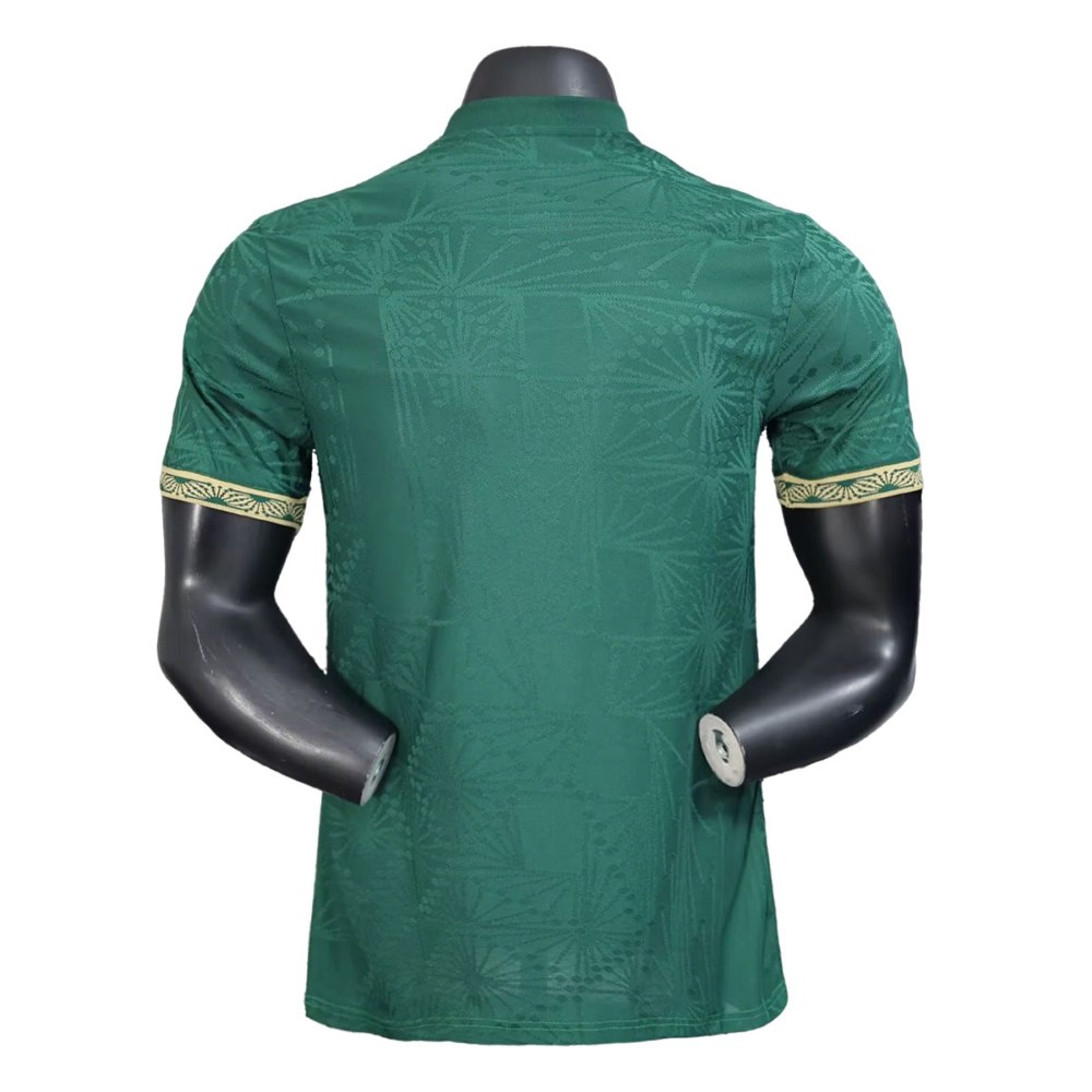 México 2025 Versión jugador Gold Shirt Green