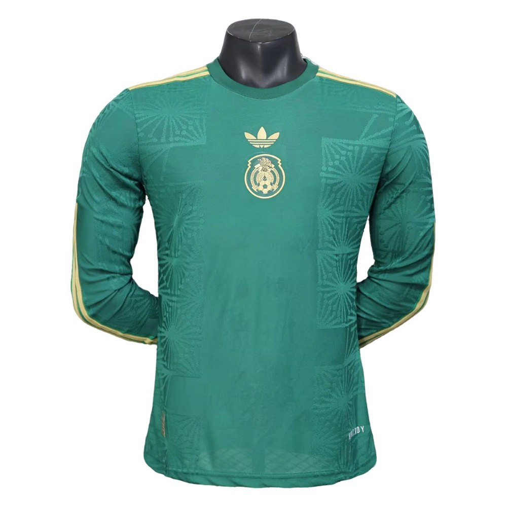 México 2025 Versión jugador Gold Camiseta de manga larga