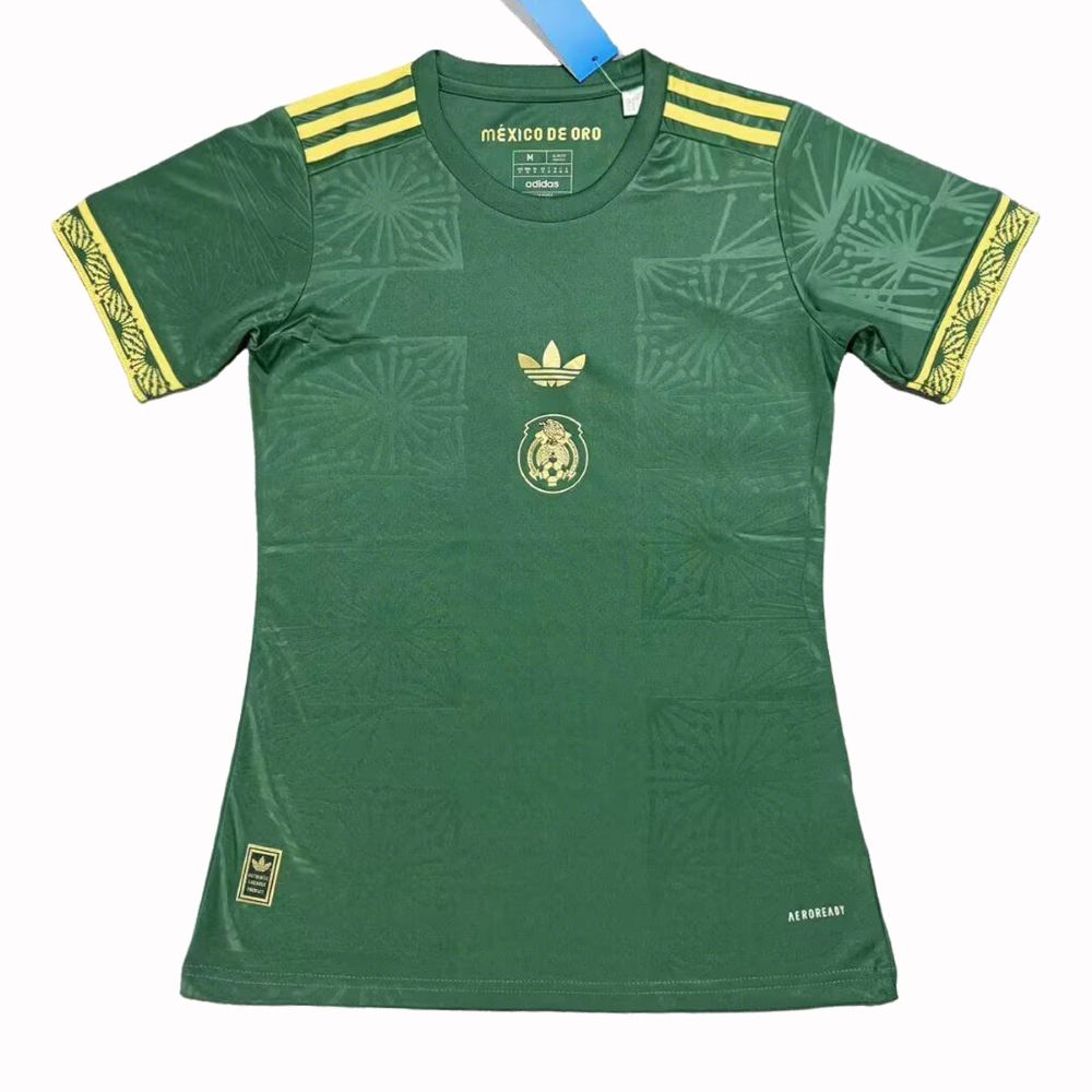 Mujer México 2025 Gold Shirt Green