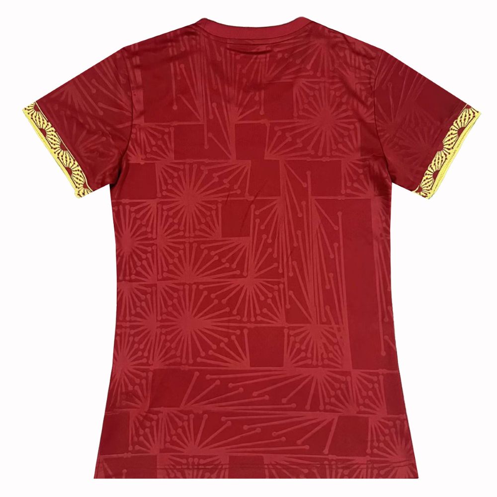 Mujer México 2025 Gold Shirt Red