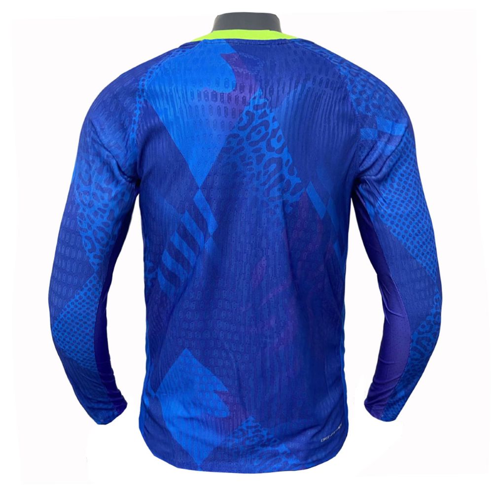Brasil 2025 Versión jugador Camiseta visitante de manga larga