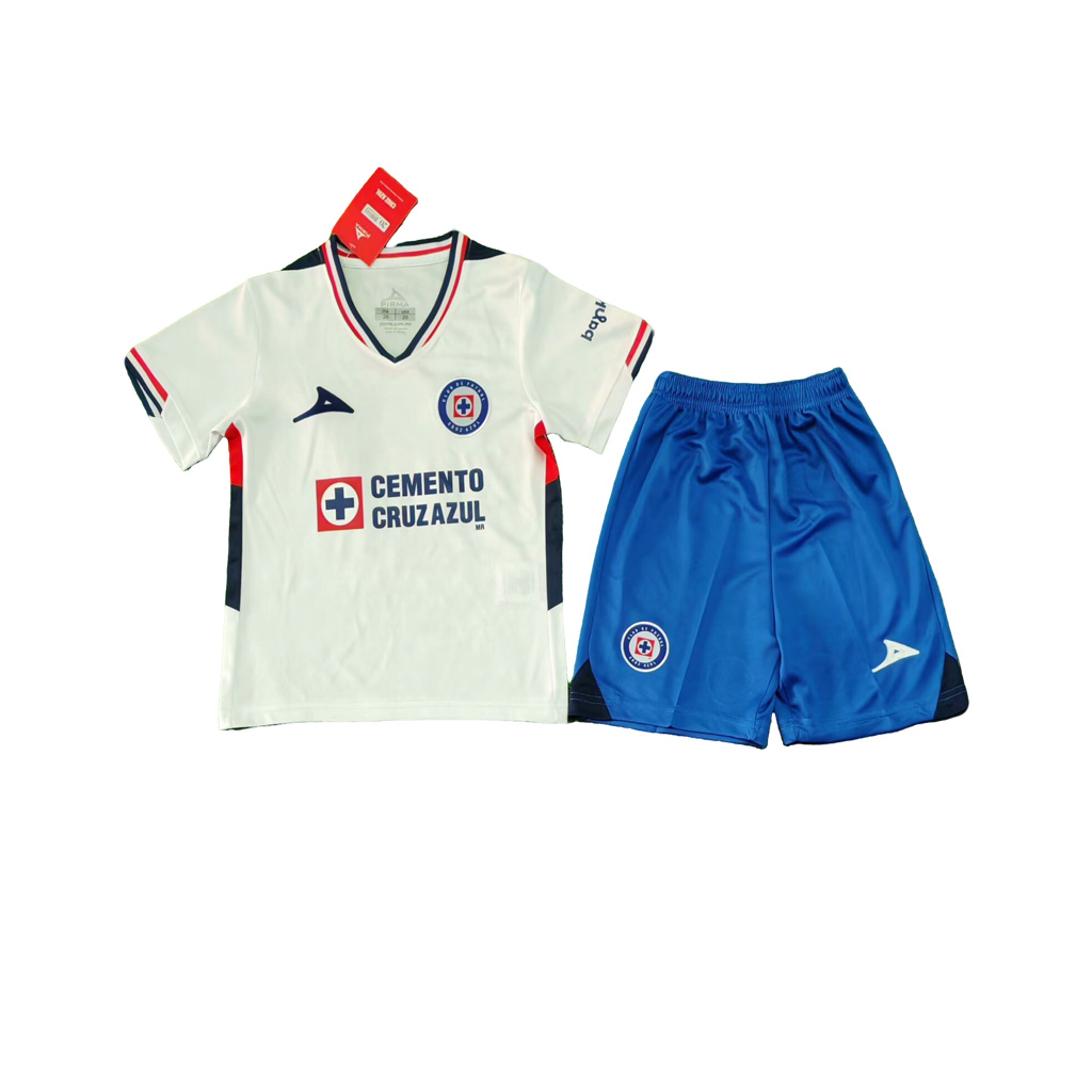 Niños Cruz Azul 2025-26 Visitante Kit