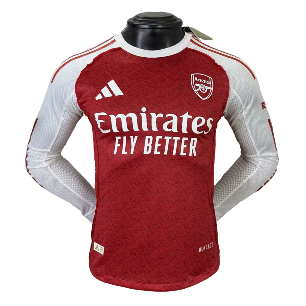 Arsenal 2025-26 Camiseta local versión jugador de manga larga