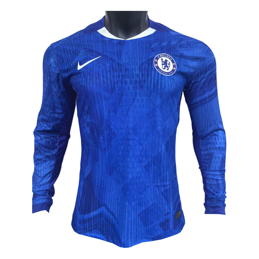 Chelsea 2025-26 Camiseta local versión jugador de manga larga