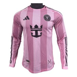 Inter Miami 2025 Home Player Long Sleeve Shirt