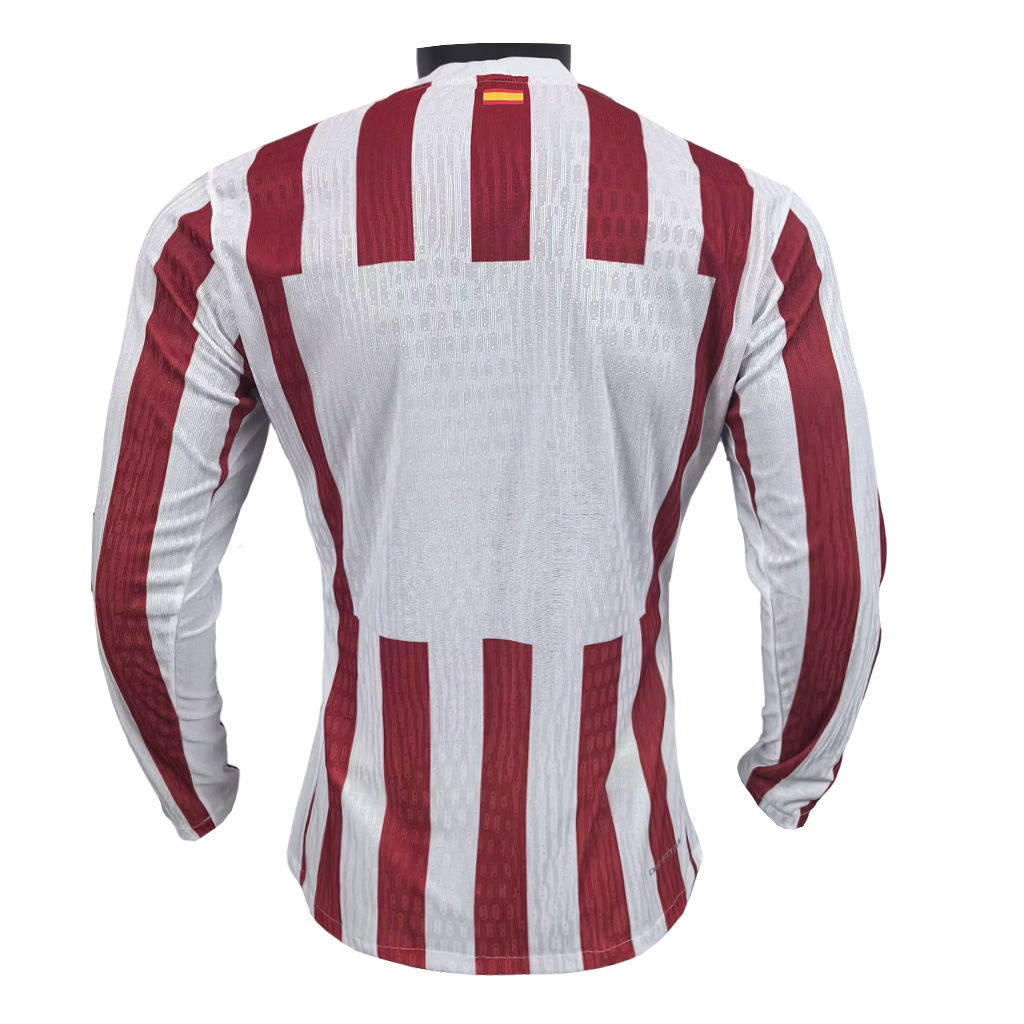 Atlético Madrid 2025-26 Camiseta local versión jugador de manga larga