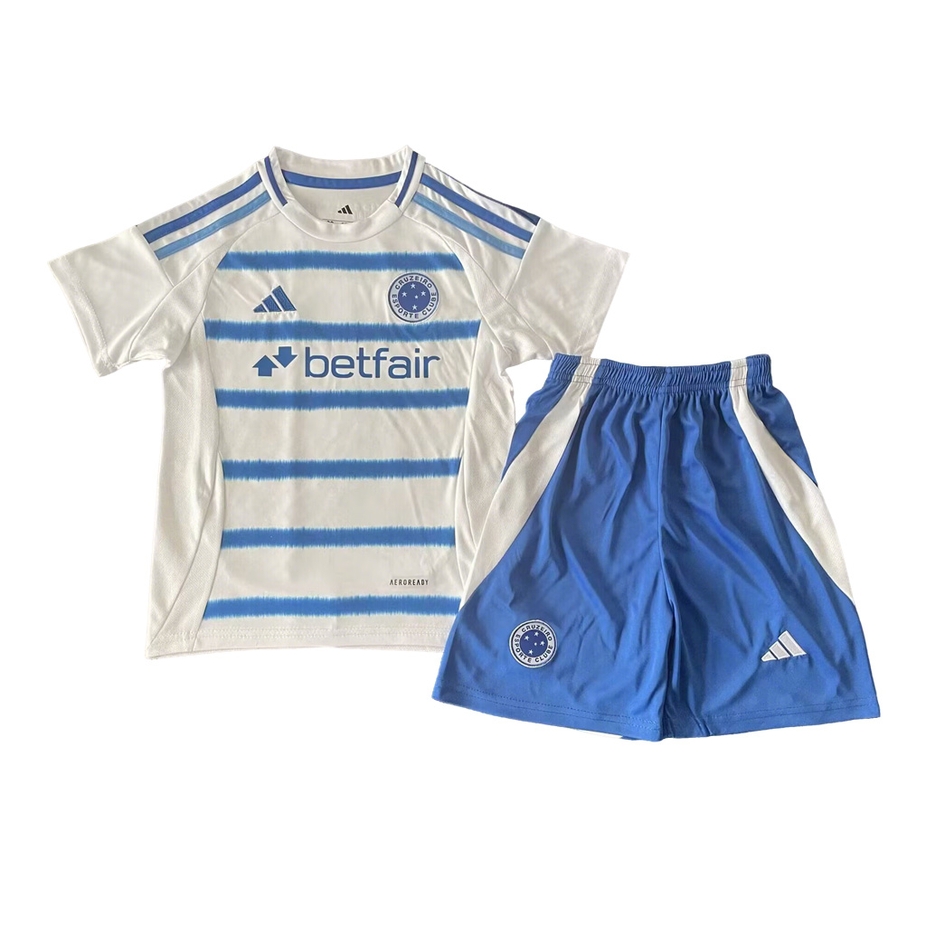 Niños Cruzeiro 2025-26 Visitante Kit