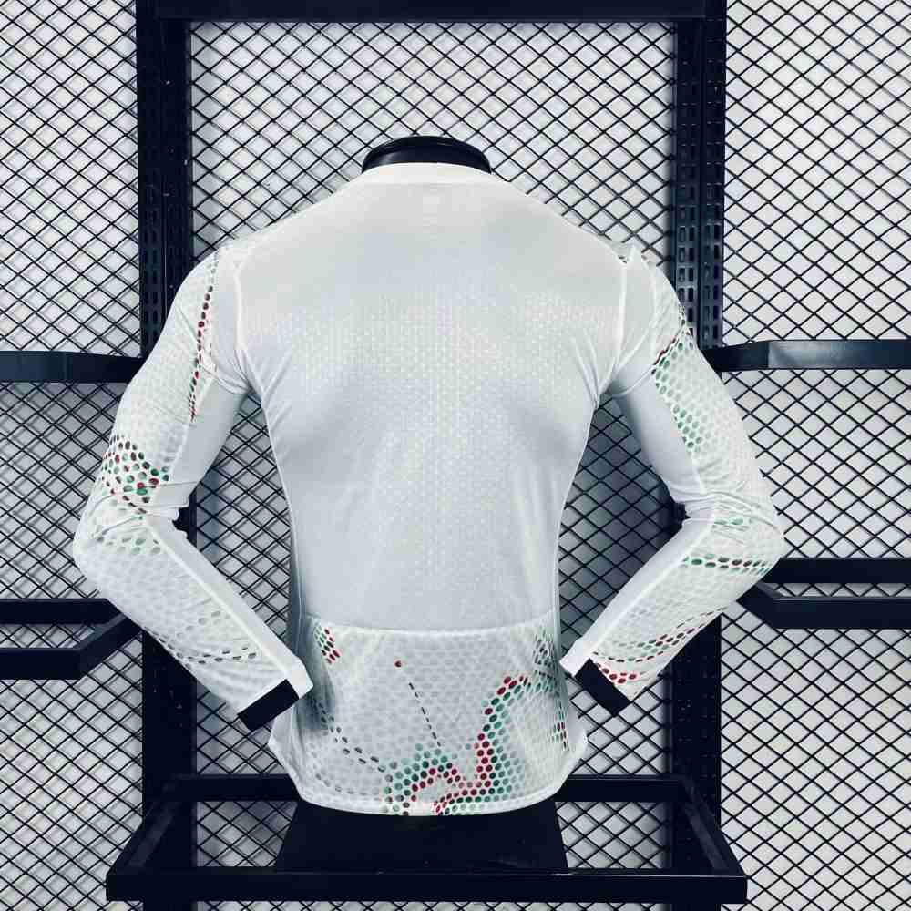 Portugal 2025 Camiseta visitante versión jugador de manga larga