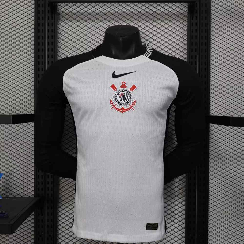 Corinthians 2025-26 Camiseta local versión jugador de manga larga