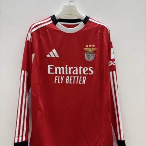 Benfica 2025-26 Home Long Sleeve Shirt