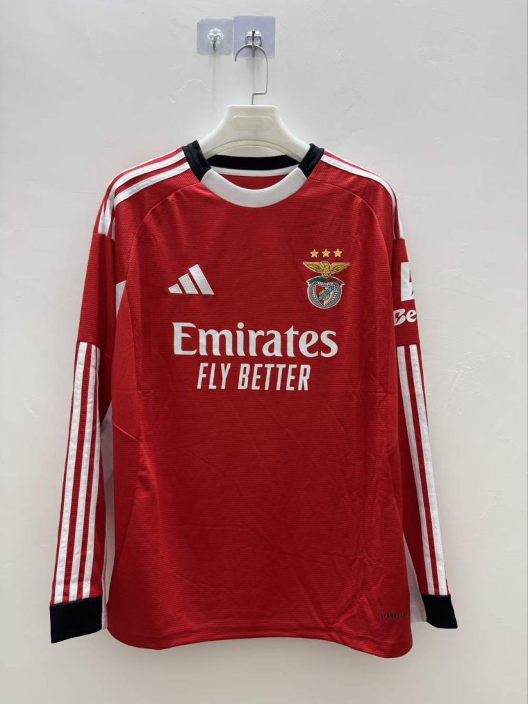 Benfica 2025-26 Camiseta local de manga larga