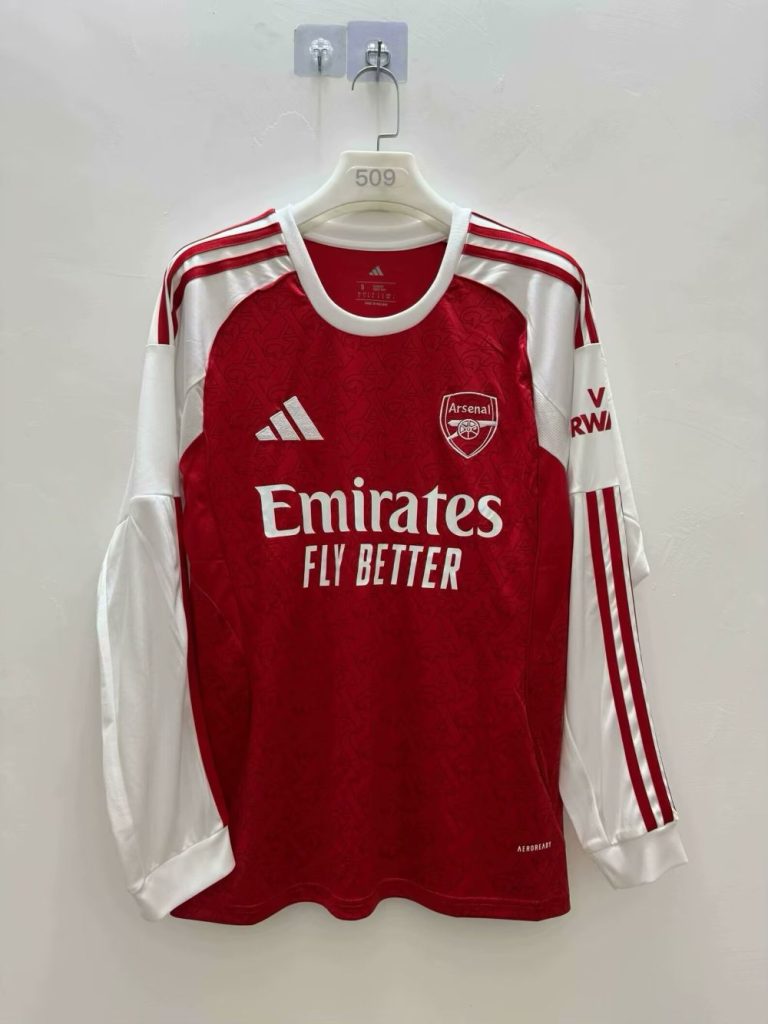 Arsenal 2025-26 Camiseta local de manga larga