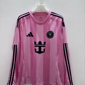 Inter Miami 2025 Home Long Sleeve Shirt
