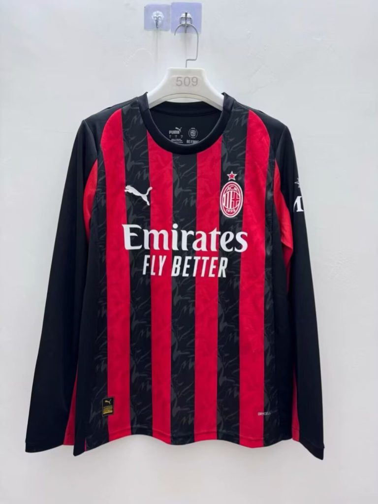 AC Milan 2025-26 Camiseta local de manga larga