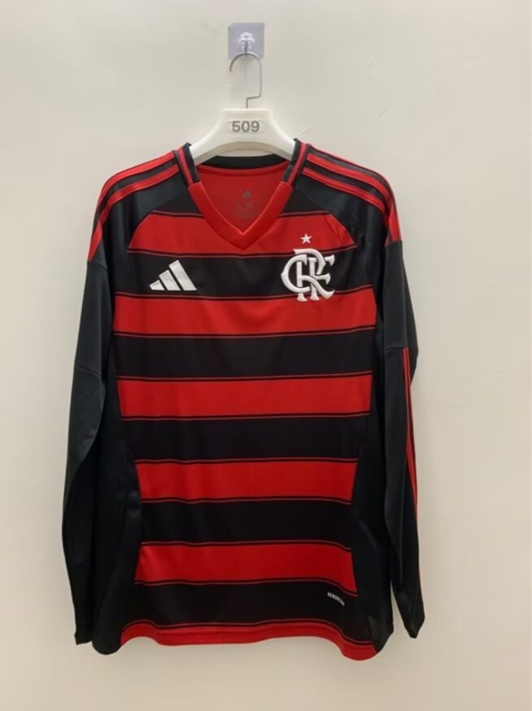 Flamengo 2025-26 Camiseta local de manga larga