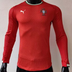 Portugal 2025 Home Player Long Sleeve Shirt