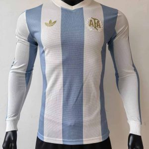 Argentina 2025-26 Home Player Long Sleeve Shirt