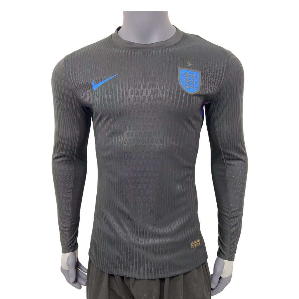 Inglaterra 2025-26 Camiseta visitante versión jugador de manga larga