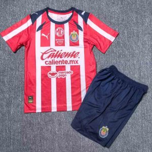 Kids Chivas Guadalajara 2025-26 Home Kit